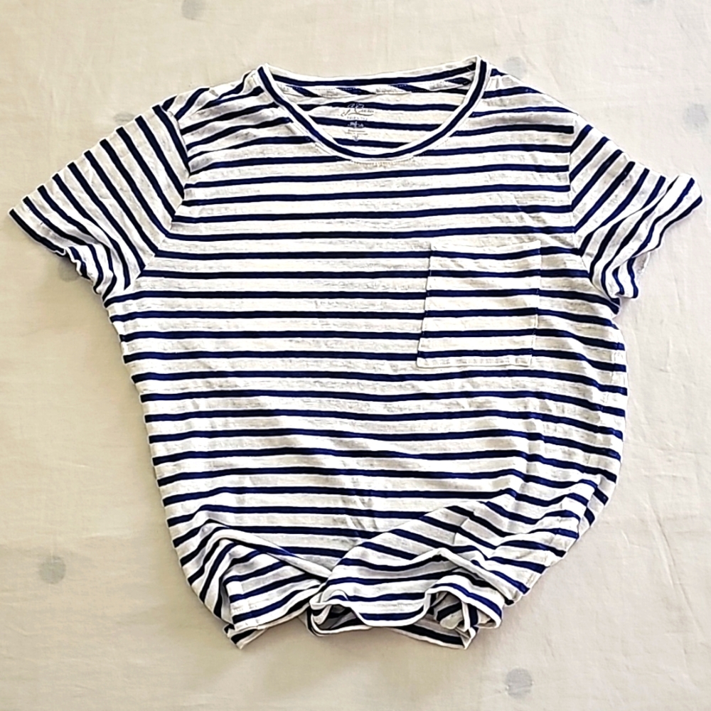 J crew linen blended t shirt